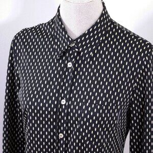 Vintage 1990s Dolce and Gabbana blouse sz L, J&ANS polyester ladies dress shirt